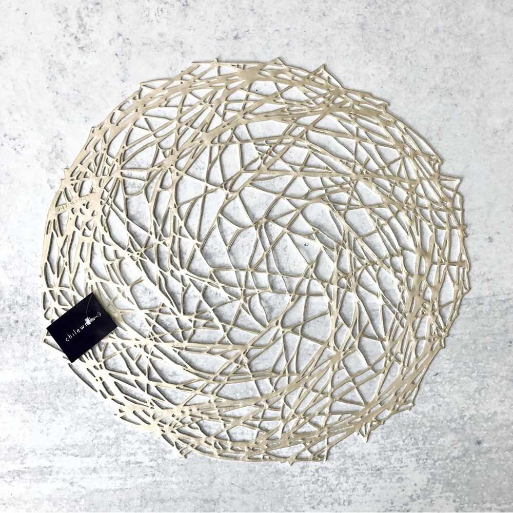 Chilewich Set of 4 Nest Placemats in Champagne